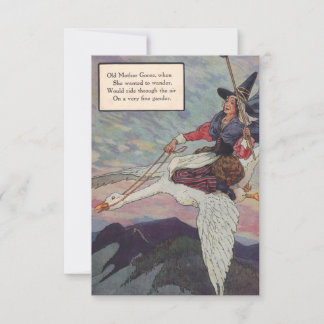 1920s Mother Goose riding her giant goose