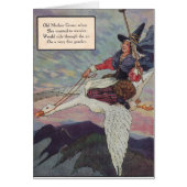 1920s Mother Goose riding her giant goose (Front)