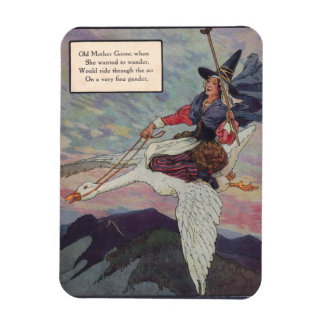 1920s Mother Goose riding her giant goose Magnet