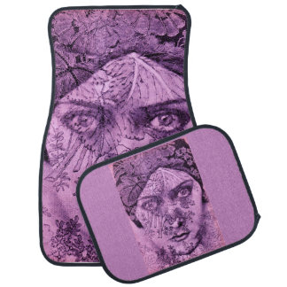 1920s movie star Gloria Swanson in lavender Car Mat
