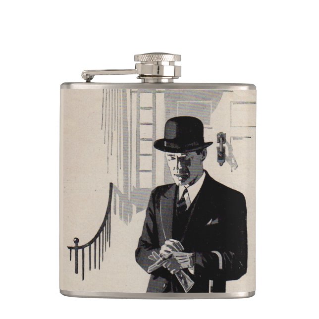 1920s Mr. Natty the sharp dressed man Flask (Front)