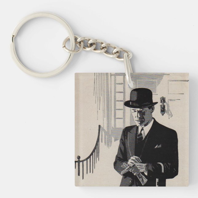 1920s Mr. Natty the sharp dressed man Keychain (Front)