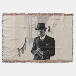 1920s Mr. Natty the sharp dressed man Throw Blanket