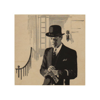 1920s Mr. Natty the sharp dressed man Wood Wall Art