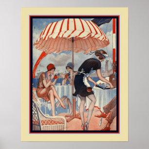 1920's Nautical Deco Print by Cheri Herouard