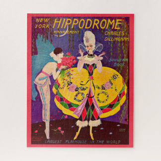 1920s New York Hippodrome program cover Jigsaw Puzzle