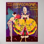 1920s New York Hippodrome program cover Poster<br><div class="desc">Pierrot and Pierrette in colorful 1920s art deco.  A marvelous Jazz Age image makes an equally marvelous poster for the theater decor,  theatre decor,  eclectic decor.  Wanna see more old? Here's the Facebook page for my store: www.facebook.com/the_olden_eye.  And here's my blog! www.fullservicebohemian.blogspot.com</div>