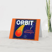 1920s Orbit Oranges fruit crate label