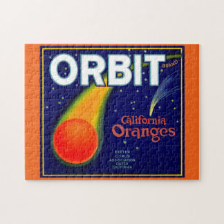 1920s Orbit Oranges fruit crate label Jigsaw Puzzle