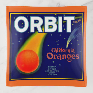 1920s Orbit Oranges fruit crate label print Trinket Tray