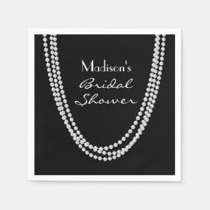 1920's Pearl Bridal Shower Napkins