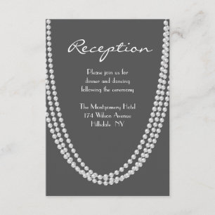 1920's Pearl Reception Card - gray