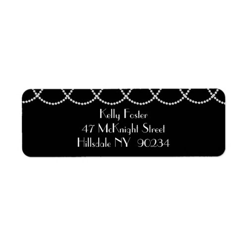 1920s Pearl Return Address Label