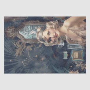 1920's Perfume Flapper Girl Art Deco Tissue Paper