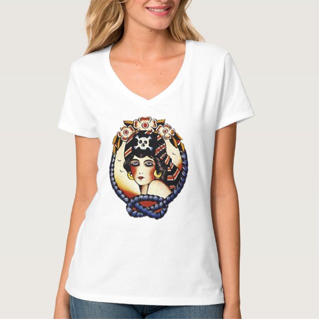 1920s Pirate Girl T-Shirt (Front)
