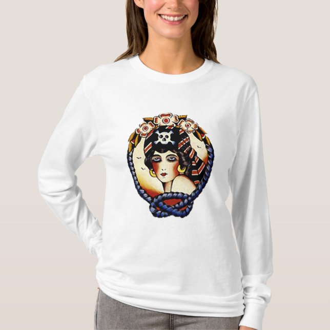 1920s Pirate Girl T-Shirt (Front)