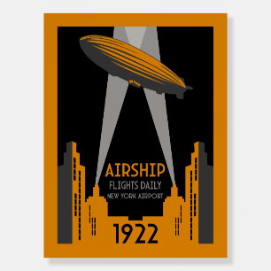 1920's Retro Airship Travel Foam Board