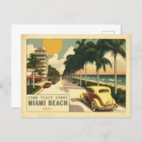 Postcard - Hello from Miami Beach, Florida