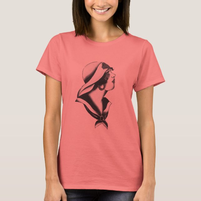 1920s Sailor Girl T-Shirt (Front)