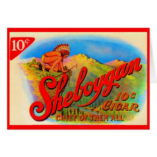 1920s Sheboygan cigar label Cards (Front Horizontal)