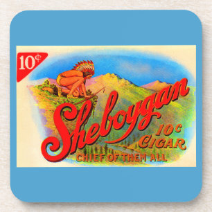 1920s Sheboygan cigar label Coaster
