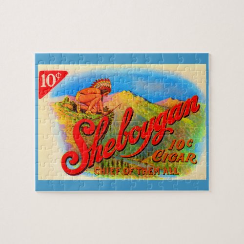 1920s Sheboygan cigar label Jigsaw Puzzle