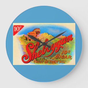 1920s Sheboygan cigar label Large Clock