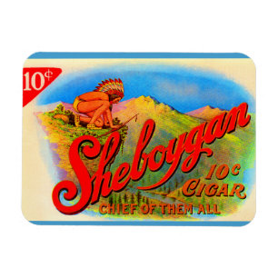 1920s Sheboygan cigar label Magnet
