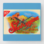 1920s Sheboygan cigar label Square Wall Clock
