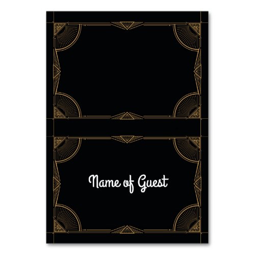 1920s Table Cards Name Of Guest Wedding Art Deco 