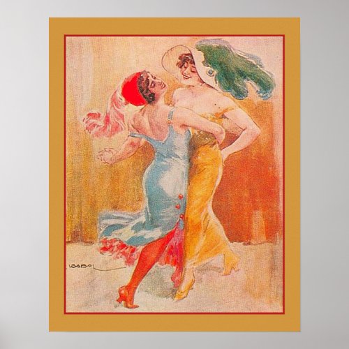 1920s Tango Art Deco Poster