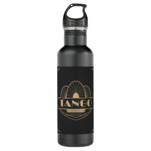 1920s Tango Art Deco Speakeasy Flapper Stainless Steel Water Bottle