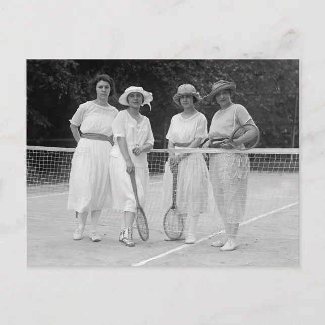 1912 postcard, glamorous tennis player USA 1912 postcard, glamorous tennis player USA