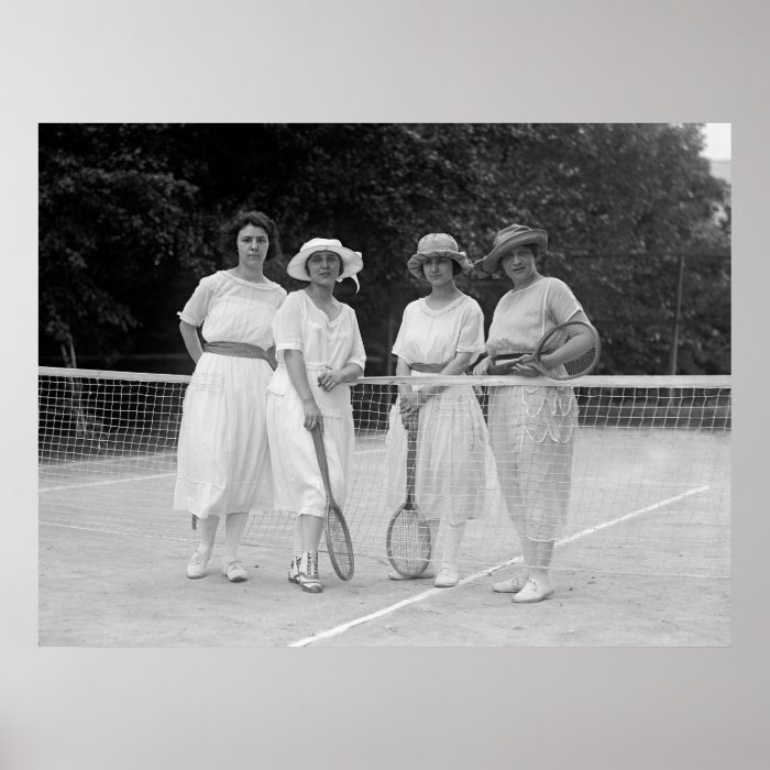 1920s Tennis Fashion Posters