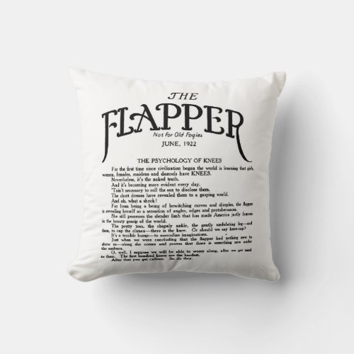 1920s  The Flappwr  Pillow