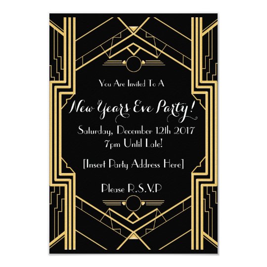 1920 s themed nye party invitation zazzle com