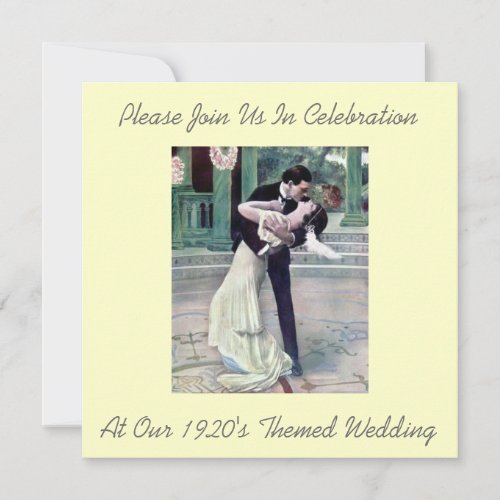 1920's Themed Wedding Invitations