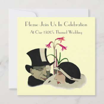 1920's Themed Wedding Invitations by VintageFactory at Zazzle