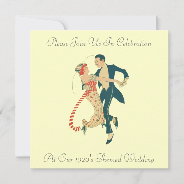1920's Themed Wedding Invitations (Front)