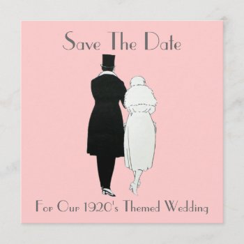 1920's Themed Wedding Save The Date by VintageFactory at Zazzle