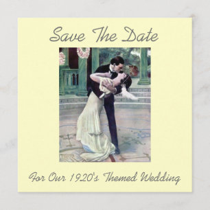 1920's Themed Wedding Save The Date