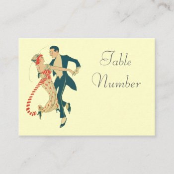 1920's Themed Wedding Table Cards by VintageFactory at Zazzle