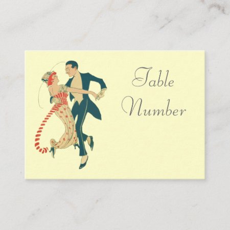 1920's Themed Wedding Table Cards