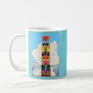 1920s totem pole coffee mug