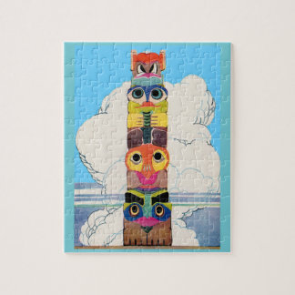 1920s totem pole jigsaw puzzle