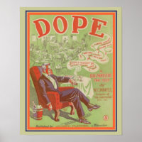 1920's Two Step "Dope" Sheet Music Cover -16x20