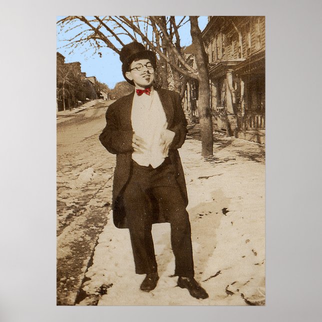 1920s vernacular photo classy young man poster (Front)