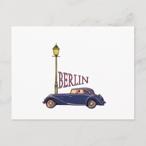 1920s Vintage Automobile _ Berlin Postcard