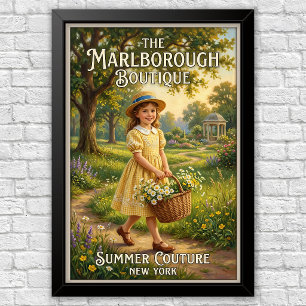1920s Vintage Children’s Fashion Advertising Poster