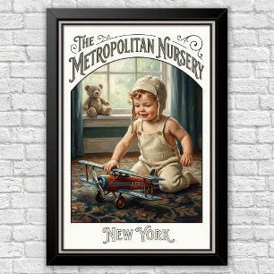 1920s Vintage Children’s Fashion Advertising Poster